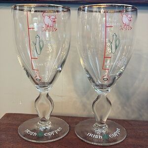 Vintage Irish Coffee Glasses (2)